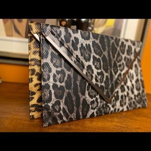 Leopard Print Envelope Style Clutches